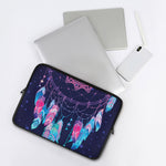 Teal And Purple Dream Catcher Print Laptop Sleeve