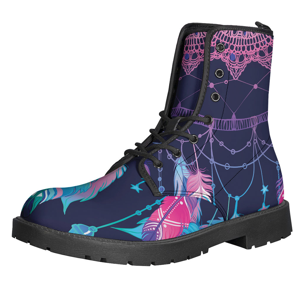 Teal And Purple Dream Catcher Print Backpack
