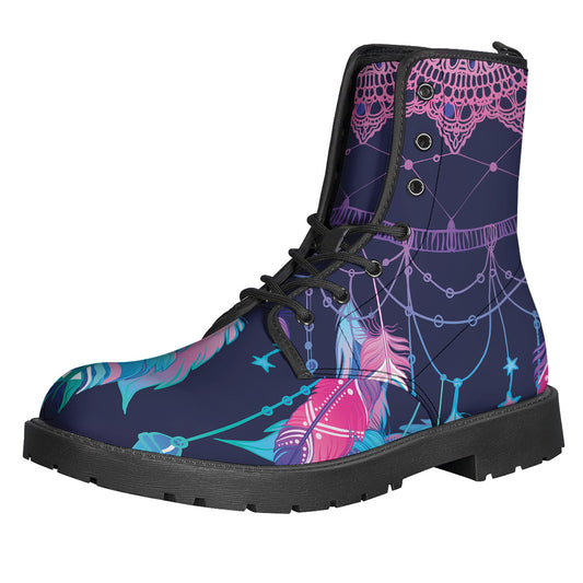 Teal And Purple Dream Catcher Print Backpack