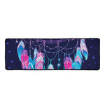 Teal And Purple Dream Catcher Print Long Kitchen Mat