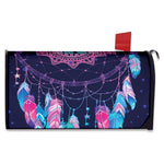 Teal And Purple Dream Catcher Print Mailbox Cover