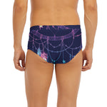 Teal And Purple Dream Catcher Print Men's Briefs