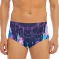 Teal And Purple Dream Catcher Print Men's Triangle Swim Briefs