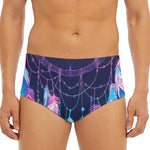 Teal And Purple Dream Catcher Print Men's Triangle Swim Briefs