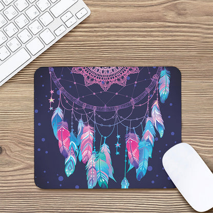 Teal And Purple Dream Catcher Print Mouse Pad