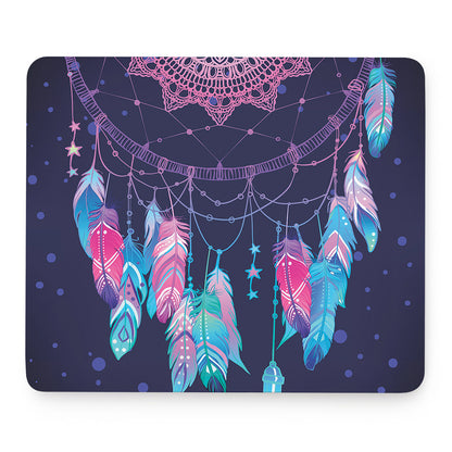 Teal And Purple Dream Catcher Print Mouse Pad