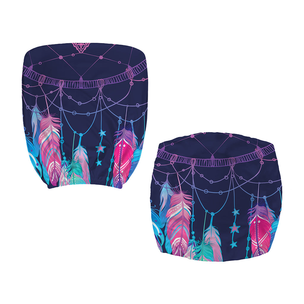 Teal And Purple Dream Catcher Print Office Chair Cover