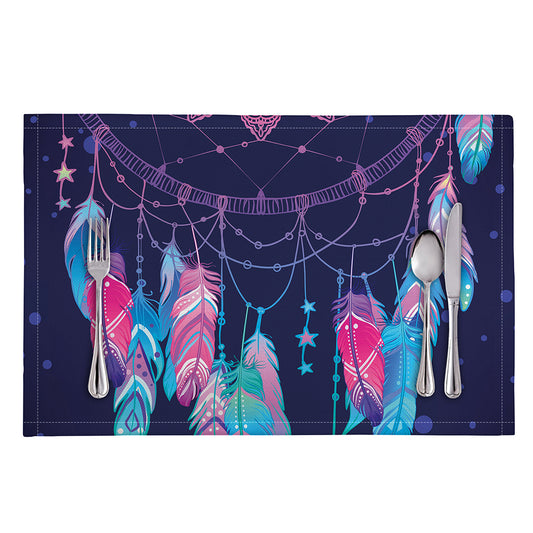 Teal And Purple Dream Catcher Print Placemat