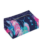 Teal And Purple Dream Catcher Print Rectangle Tissue Box Cover