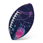 Teal And Purple Dream Catcher Print Rugby Ball