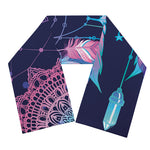 Teal And Purple Dream Catcher Print Scarf