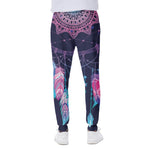 Teal And Purple Dream Catcher Print Scuba Joggers