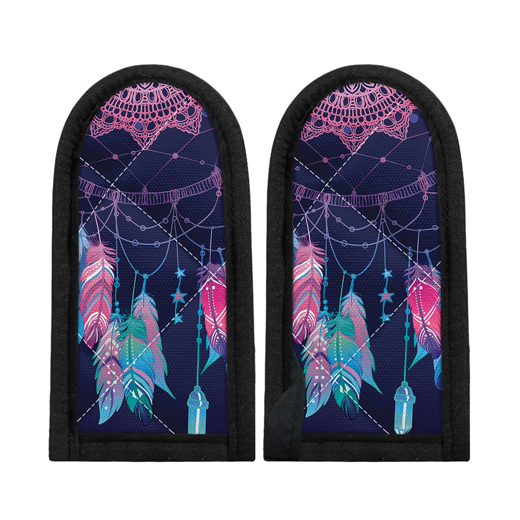 Teal And Purple Dream Catcher Print Skillet Handle Cover