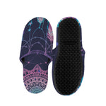 Teal And Purple Dream Catcher Print Slippers