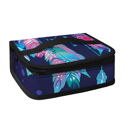 Teal And Purple Dream Catcher Print Small Lunch Bag