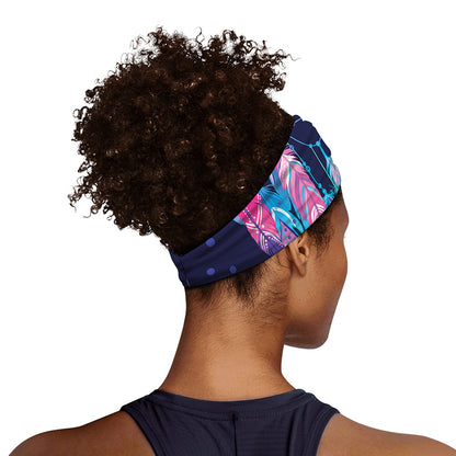 Teal And Purple Dream Catcher Print Sports Headband