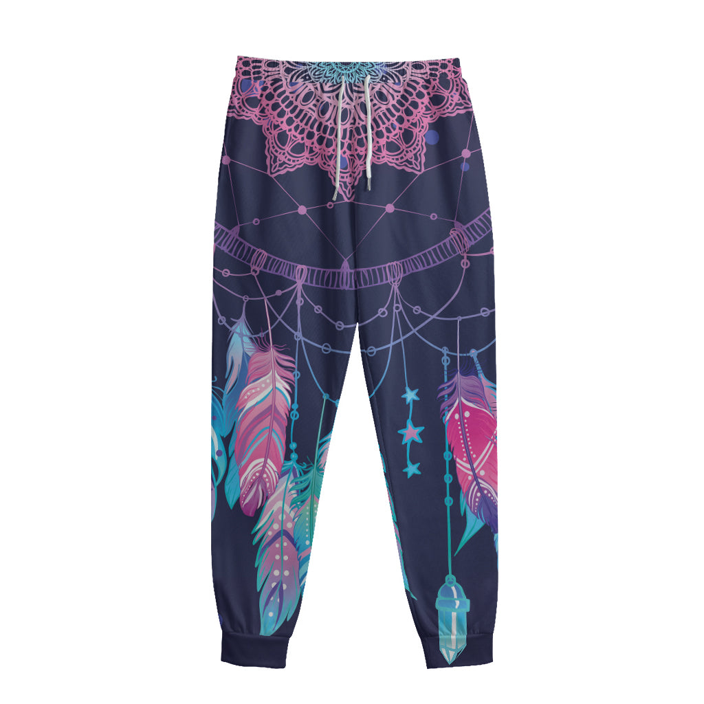 Teal And Purple Dream Catcher Print Sweatpants