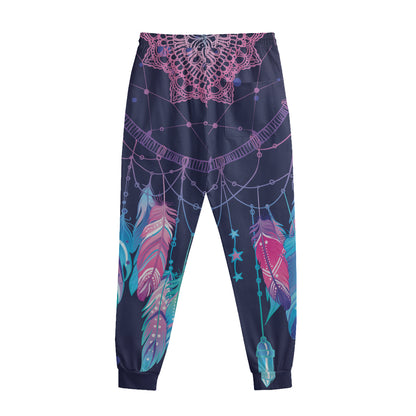 Teal And Purple Dream Catcher Print Sweatpants