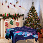 Teal And Purple Dream Catcher Print Tablecloth