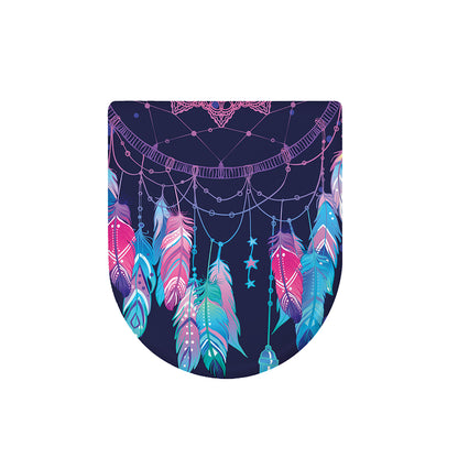 Teal And Purple Dream Catcher Print Toilet Lid Cover