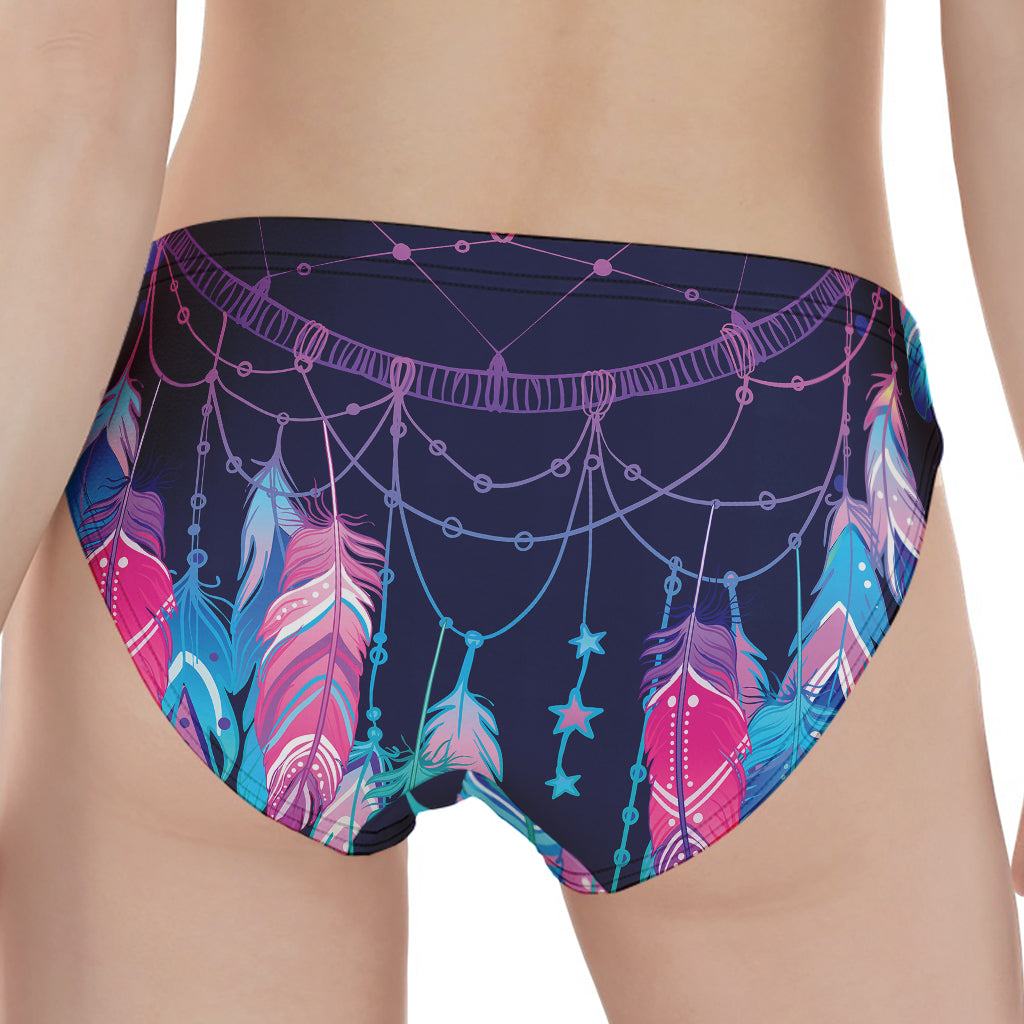 Teal And Purple Dream Catcher Print Women's Panties