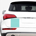 Teal And White Chevron Pattern Print Car Sticker