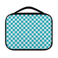 Teal And White Gingham Pattern Print Classic Bible Case