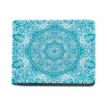Teal And White Mandala Print Bifold Wallet