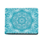 Teal And White Mandala Print Bifold Wallet