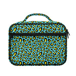Teal And Yellow Leopard Pattern Print Briefcase Bible Bag