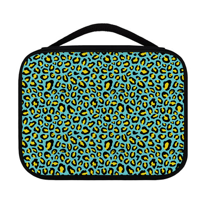 Teal And Yellow Leopard Pattern Print Classic Bible Case