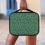 Teal And Yellow Leopard Pattern Print Classic Bible Case