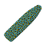 Teal And Yellow Leopard Pattern Print Ironing Board Cover