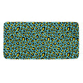 Teal And Yellow Leopard Pattern Print Towel