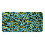 Teal And Yellow Leopard Pattern Print Towel