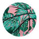 Teal Banana Leaves Pattern Print Basketball