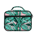 Teal Banana Leaves Pattern Print Briefcase Bible Bag