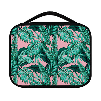 Teal Banana Leaves Pattern Print Classic Bible Case