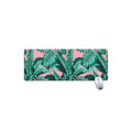 Teal Banana Leaves Pattern Print Extended Mouse Pad