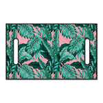 Teal Banana Leaves Pattern Print Golf Cart Seat Cover