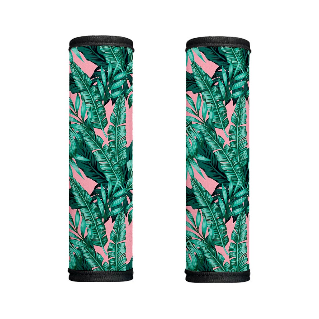 Teal Banana Leaves Pattern Print Handle Covers