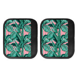 Teal Banana Leaves Pattern Print Handle Covers