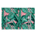 Teal Banana Leaves Pattern Print Placemat