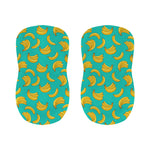 Teal Banana Pattern Print Bar Stool Covers