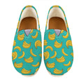Teal Banana Pattern Print Casual Shoes