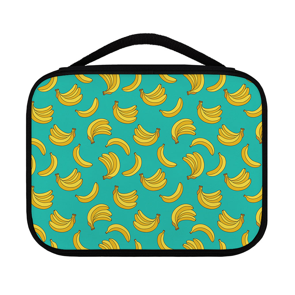 Teal Banana Pattern Print Classic Bible Case