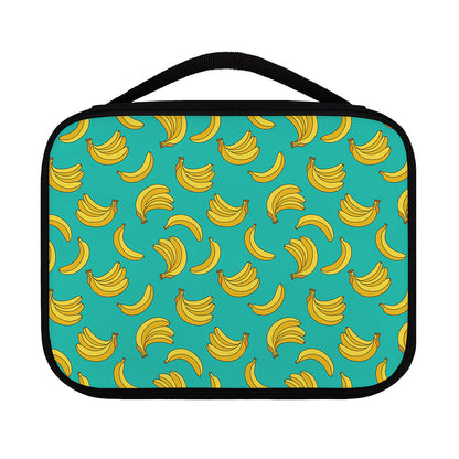 Teal Banana Pattern Print Classic Bible Case