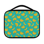 Teal Banana Pattern Print Classic Bible Case