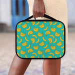 Teal Banana Pattern Print Classic Bible Case