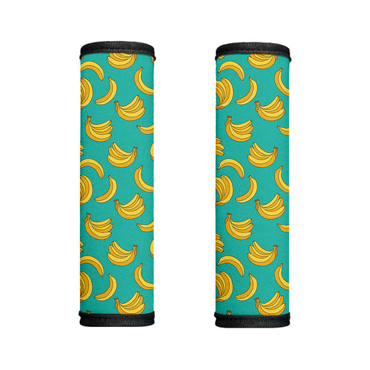 Teal Banana Pattern Print Handle Covers